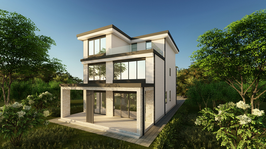 Проект дома, Газобетон, 338 м.кв, - изображение 1 | nov-svet.ru
