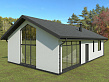 Проект дома, Газобетон, 110 м.кв, - изображение 1 | nov-svet.ru